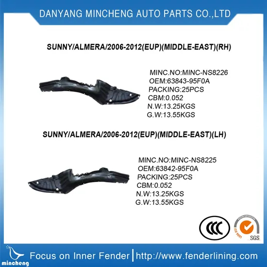 M113102112 Fender Liner Front Righthand, Chery Car Accessories