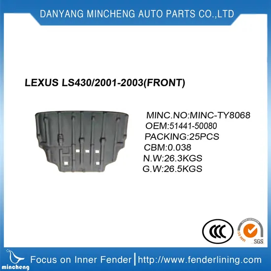 Accent Body Part Car Fender Liner/Guard Assy for Front Wheel Left OE: 868111r000
