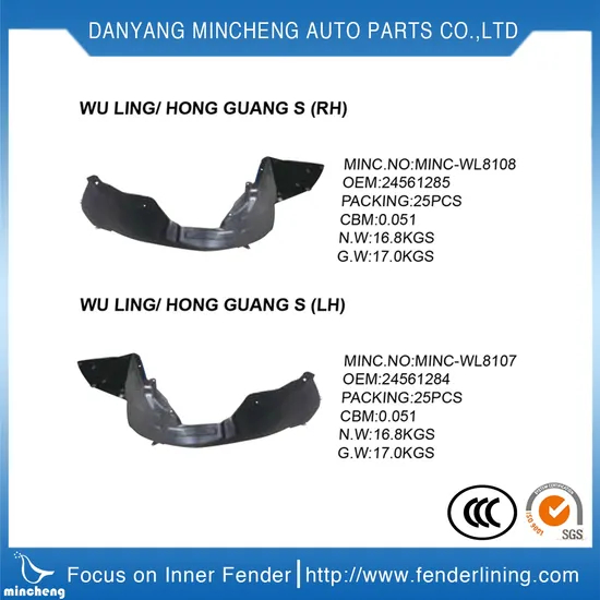 Front Inner Fender Liner 53738 - 60051